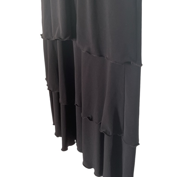 👑 Beautiful black dress 1920’s style with layered skirt size S - Picture 4 of 7